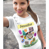 Beste zuster schattige gepersonaliseerde katten di t-shirt