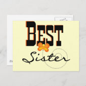Beste zuster T-shirts en cadeautjes Briefkaart (Voorkant / Achterkant)