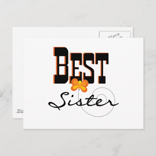 Beste zuster T-shirts en cadeautjes Briefkaart (Voorkant / Achterkant)