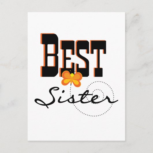 Beste zuster T-shirts en cadeautjes Briefkaart (Voorkant)