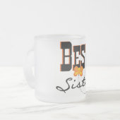 Beste zuster T-shirts en cadeautjes Matglas Koffiemok (Voorkant links)