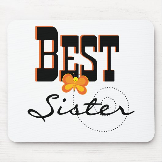 Beste zuster T-shirts en cadeautjes Muismat (Voorkant)