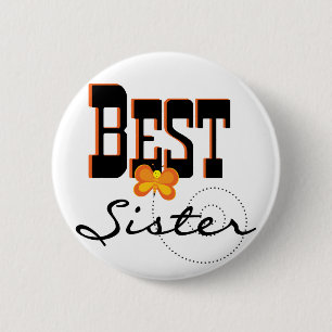 Beste zuster T-shirts en cadeautjes Ronde Button 5,7 Cm