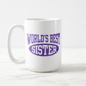 Beste zuster ter wereld koffiemok (Links)