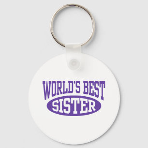 Beste zuster ter wereld sleutelhanger