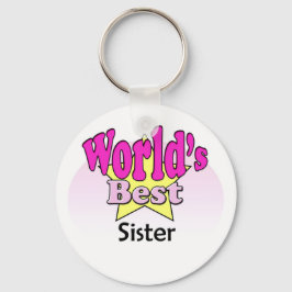 Beste zuster ter wereld sleutelhanger