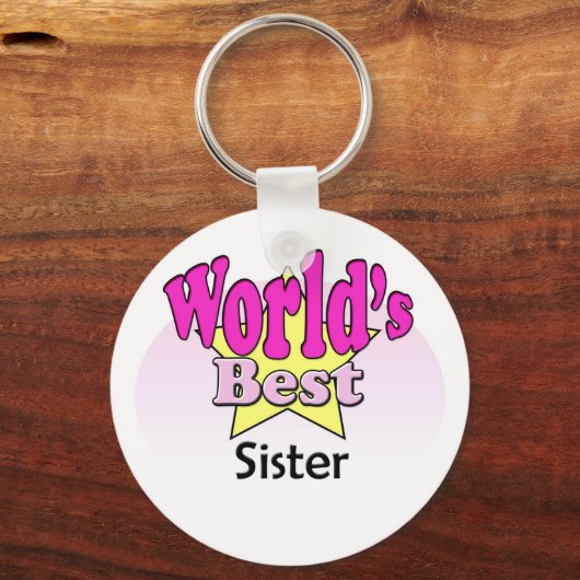 Beste zuster ter wereld sleutelhanger (Voorkant)