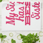 Beste zuster theedoek (Gevouwen)