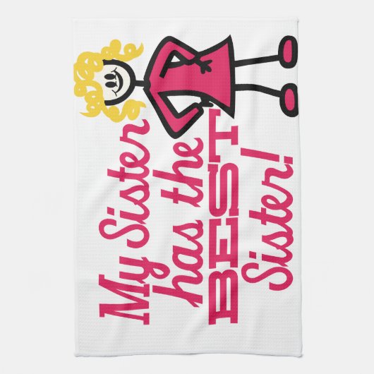 Beste zuster theedoek (Verticaal)