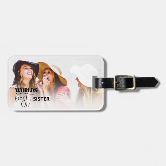 Beste zuster van werelden | Foto Bagagelabel (Voorkant horizontaal)