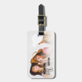 Beste zuster van werelden | Foto Bagagelabel (Voorkant verticaal)