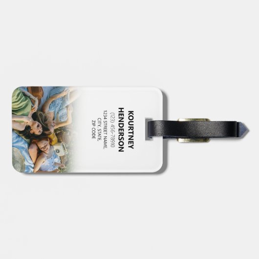 Beste zuster van werelden | Foto Bagagelabel (Achterkant horizontaal)