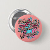 Beste zuster van werelden ronde button 5,7 cm (Voorkant /achterkant)