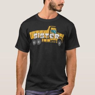 Beste zuster Yellow Construction fitness T-shirt