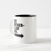 Beste zwager ooit tweekleurige koffiemok (Voorkant links)