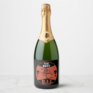 Beste zwager sparkling wijnetiket