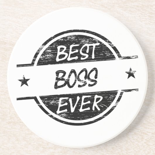 Beste zwarte borden zandsteen onderzetter (Voorkant)