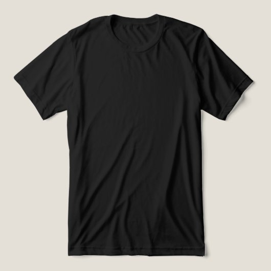 Beste zwarte effen T-shirt voor custom bedrukking (Design voorkant)