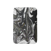 Beste zwarte en witte abstracte kunst, abstracte v badmat (Voorkant Verticaal)