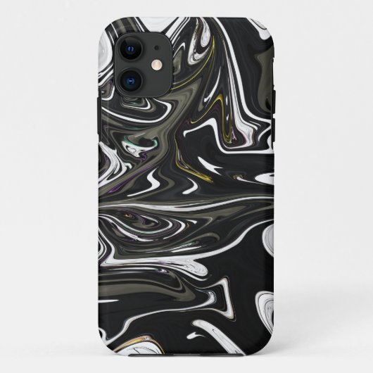 Beste zwarte en witte abstracte kunst, abstracte v Case-Mate iPhone case (Achterkant)
