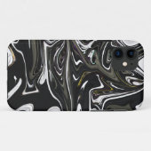 Beste zwarte en witte abstracte kunst, abstracte v Case-Mate iPhone case (Achterkant (horizontaal))