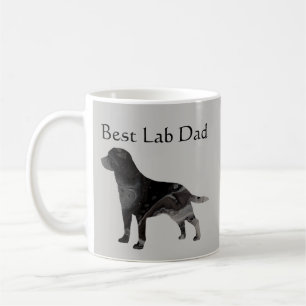 Beste Zwarte Lab Dad Koffiemok Aangepast Labrador