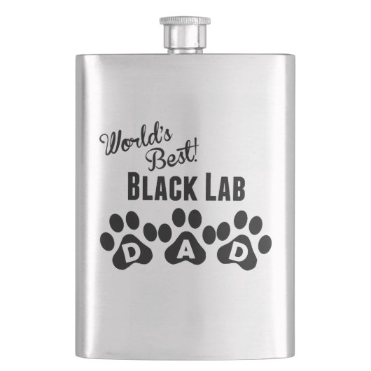 Beste zwarte lab-vader ter wereld flacon (Voorkant)