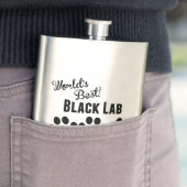 Beste zwarte lab-vader ter wereld flacon (Voorbeeld)