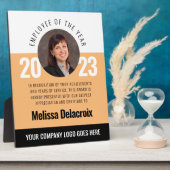 Beste zwarte medewerker van het jaar prijs fotoplaat (Zijkant)