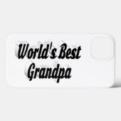 Beste zwarte opa-tekst Case-Mate iPhone case (Achterkant (horizontaal))