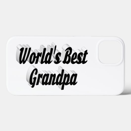 Beste zwarte opa-tekst Case-Mate iPhone case (Achterkant (horizontaal))