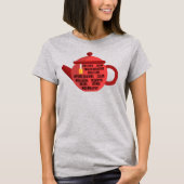 Beste zwarte thee theepot t-shirt (Voorkant)