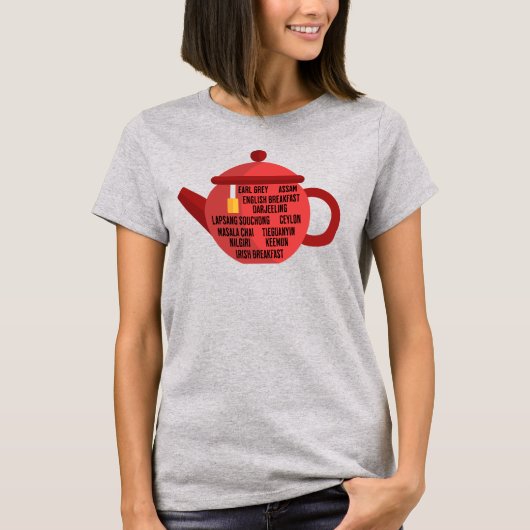 Beste zwarte thee theepot t-shirt (Voorkant)