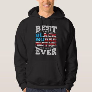 Beste zwarte verpleegkundige, vierde vierde juli U Hoodie
