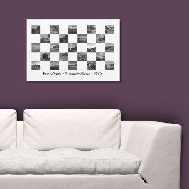 Beste zwarte & witte familie Foto's Vakantiecontro Acryl Muurkunst