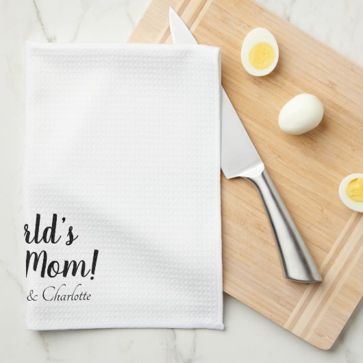 Beste zwarte witte het douanemanuscript van de Mam Theedoek (Quarter Fold)