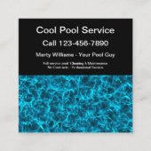 Beste Zwembad Service Zwembad Water Visitekaartjes (Voorkant)