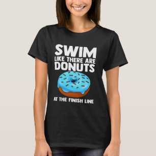 Beste Zwemkunst voor Mannen Vrouwen Zwemmer Donut  T-shirt