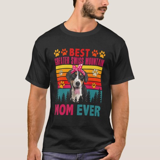  beste Zwitserse berg mam Ever Dog H T-shirt (Voorkant)