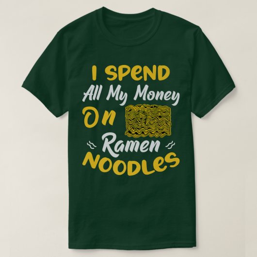 Besteed geld aan Ramen Noodles Fun Noodle Eater Lo T-shirt (Design voorkant)
