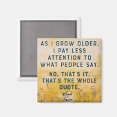 Besteed minder aandacht citaat magneet (Voorkant / Achterkant)