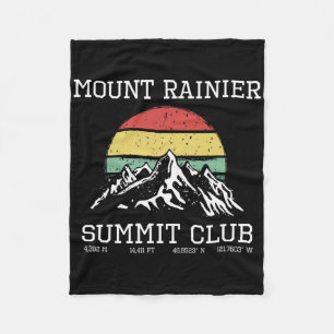 Besteeg Mount Rainier Summit Club Wandel Washingto Fleece Deken