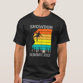 Besteeg Mount Snowdon-top 2023 Wandeltocht Wales V T-shirt