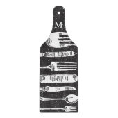  bestek illustraties Art Snijplank (Voorkant)