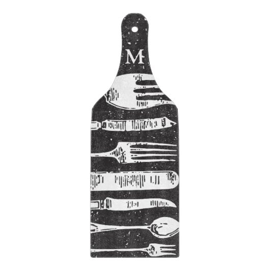  bestek illustraties Art Snijplank (Voorkant)