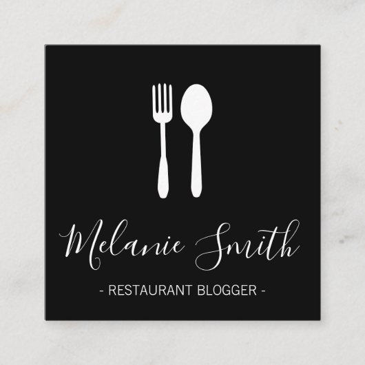 Bestek Vierkante Visitekaartje (Voorkant)