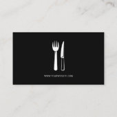 Bestek voor restaurants visitekaartje (Achterkant)