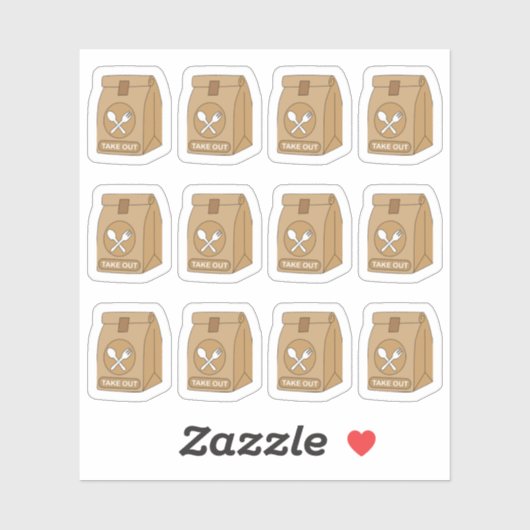Bestel Eetwaar Zak Bujo Planner Kalender Sticker (Vel)