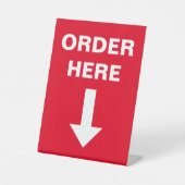 Bestel hier Bar Restaurant Reclamebord Met Voetstuk (Voorkant)