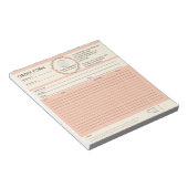 Bestelformulier Aangepast Logo Notitieblok (Schuin)